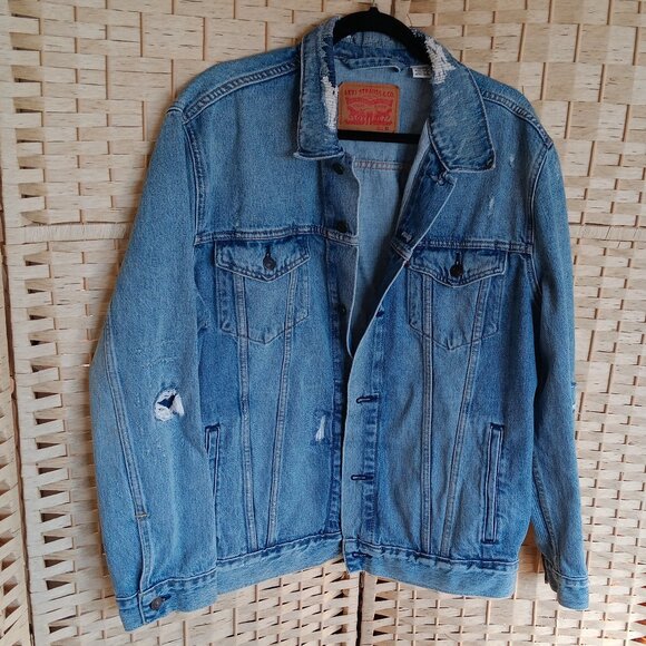 Levi's Blue Denim Jacket - Picture 3 of 12